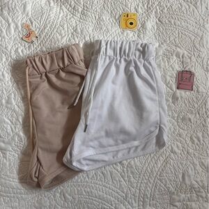 Kids Tan and White Shorts